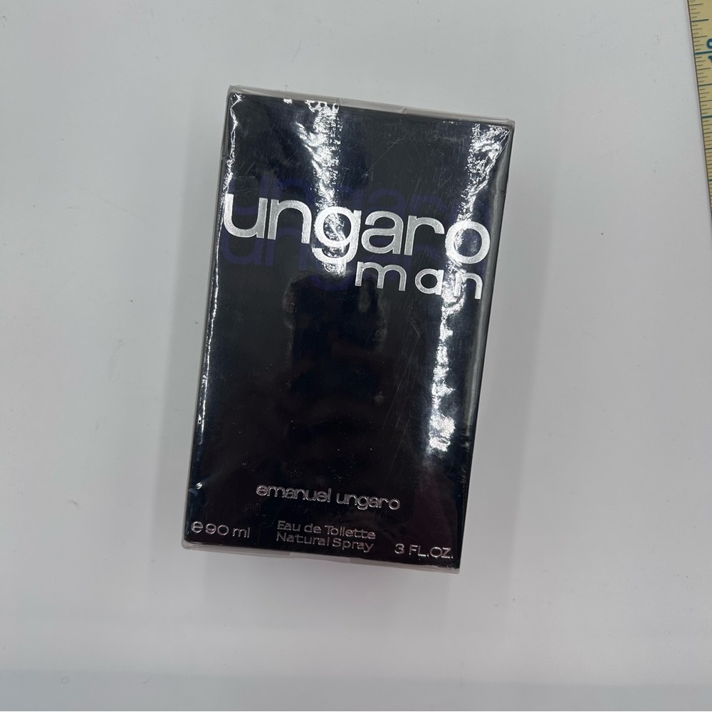 Emanuel Ungaro Men's Fragrance in Black and Silver Box